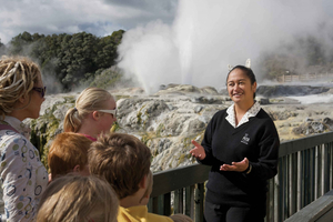Waitomo Caves, Te Puia, and Agrodome Tour from Rotorua