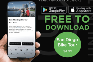 San Diego: App til selvguidet cykeltur - lyd + skrift