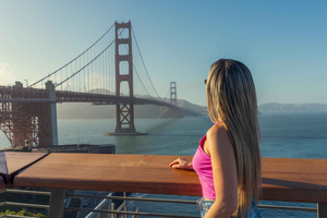 San Francisco: Professional photoshoot at Golden Gate Bridge