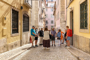 Lissabon: Geschiedenis, verhalen en levensstijl wandeltocht