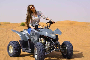 Jeddah: Guided Desert Quad Bike Safari with Bedouin Treats