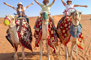 Riyad : dunes de sable dans le désert et kashta