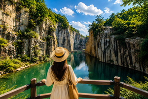 tour naar Art Valley, de Jaein-watervallen en het Sanjeong-meer