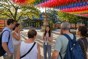 Morgentempel, te og traditionel Seoul-vandring
