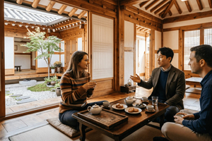 Privat tempel, meditasjon og hanok-te med en ekspert