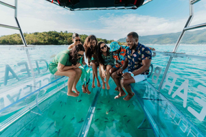 Eden Island: Clear Boat tour in Sainte Anne Marine Park