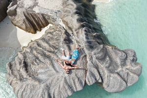 La Digue, Anse Source d'Argent Drone Photoshoot