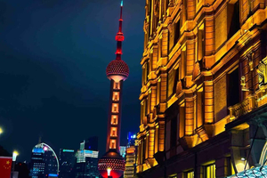 tour door de Bund en Nanjing Road met ticket voor de Romance-show
