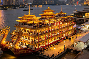 Elvecruise på Shanghai Huangpu med middagsbuffé