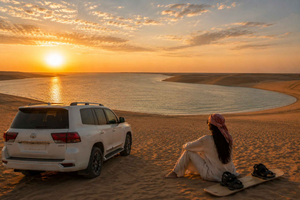 Doha: visita guiada al mar interior con recogida y regreso