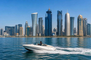 Doha : Skyline Speed Boat Adventure & Panoramic View