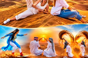 Dubaj: Wycieczka z przewodnikiem po pustyni w grupie z odbiorem z hotelu i powrotem