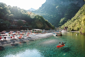 From Tirana/Durres/Golem/Lezhe: Komani, Shala River Day Tour