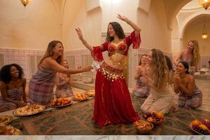 Estambul: fiesta en el hamam, exfoliación, elaboración de espuma, comida y espectáculos en directo