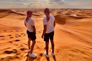 Qatar’s Golden Sands: Safari, Sandboarding & Camel Ride