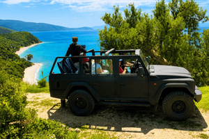 Jeeptur i Saranda: Blå ögat, slott, dold strand och terrängkörning