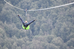 Adrenaline in fly with the zipline and Europe's highest giant swing