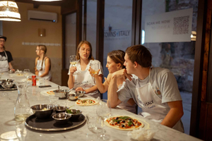Palermo: Aula de culinária sobre pizza e gelato com jantar e vinho