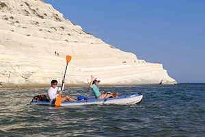 SCALA DEI TURCHI: Aluguel de caiaque duplo ou Stand Up Paddle [+Kit de Snorkeling]