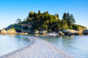 Taormina: Bootpendeldienst, Giardini Naxos naar Isola Bella