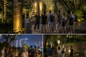 Singapur: Geführter Rundgang am Abend durch den Fort Canning Hill Park