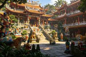 SG: Haw Par Villa Half-Day Tour & F1 Grand Prix Transfer