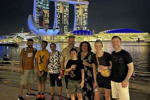 Singapore: Omvisning til fots i Marina Bay om natten