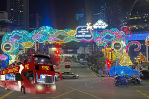 Big Bus Singapore Christmas Light-Up Tour en bus à toit ouvert