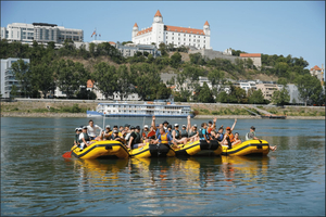 Central Bratislava: Guided Rafting Tour on the Danube River