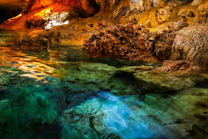 From Bratislava: Seegrotte Underground Lake Boating & Wine