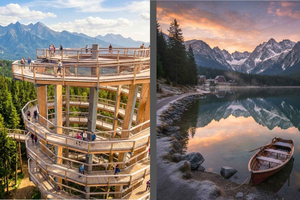 Från Zakopane: Trädtoppspromenad i de höga Tatrabergen och Strbske Pleso