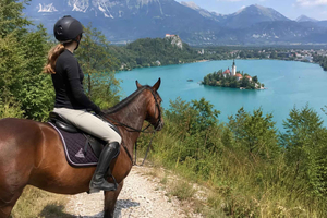 Lago Bled: paseo a caballo panorámico por los Alpes Julianos