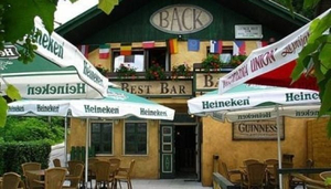 George best bar - Back bar
