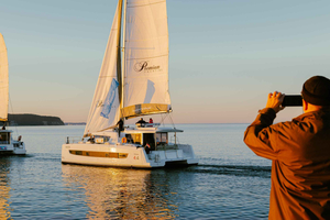 Gdansk/Sopot: Private Catamaran Cruise