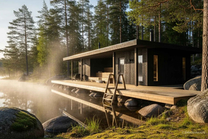 Estocolmo: experiencia de sauna y baño en un bosque junto al lago