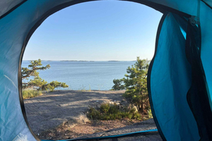 campingopplevelse i naturen over natten