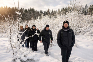 Estocolmo: ruta de senderismo, almuerzo en el bosque y flotación en aguas frías