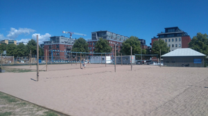 Gärdet beach volleyball court