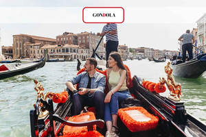 Venedig: Gondelfahrt auf dem Canal Grande mit App-Kommentar