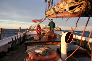 cruise op een groot zeilschip op Australia Day met diner en drankjes