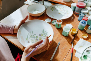 シドニー：陶芸ペインティング教室（材料と焼成込み）