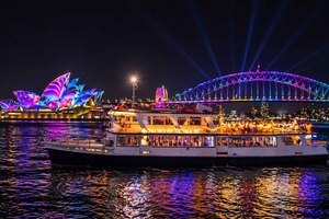 Sydney Vivid Harbour Cruise with Drink & Rooftop Views