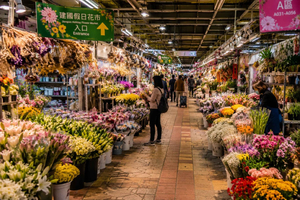 Taipéi: tour guiado por el mercado de arte, jade y flores de Jianguo