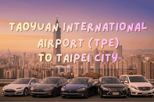 Transfert privé de l'aéroport TPE à la ville de Taipei