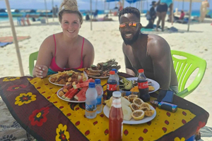 Pungume Island, Pungume beach, sandbank BBQ and snorkeling