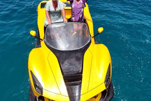 ZANZIBAR:Jet car thrill ride & Transparent Kayak with Pickup