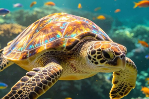 Zanzibar:Sea torttle swim at Salaam & Prison Island Tortoise