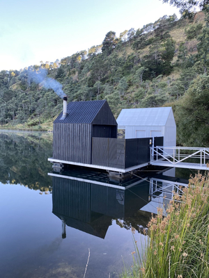 Floating Sauna Lake Derby