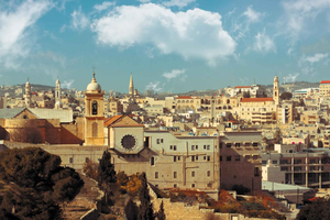 Pyhä joulu Jerusalemissa ja Betlehemissä päivällisellä