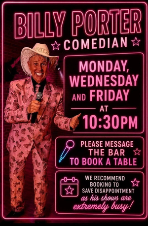 Billy Porter at Princess Di's every Monday, Wednesday and Friday night